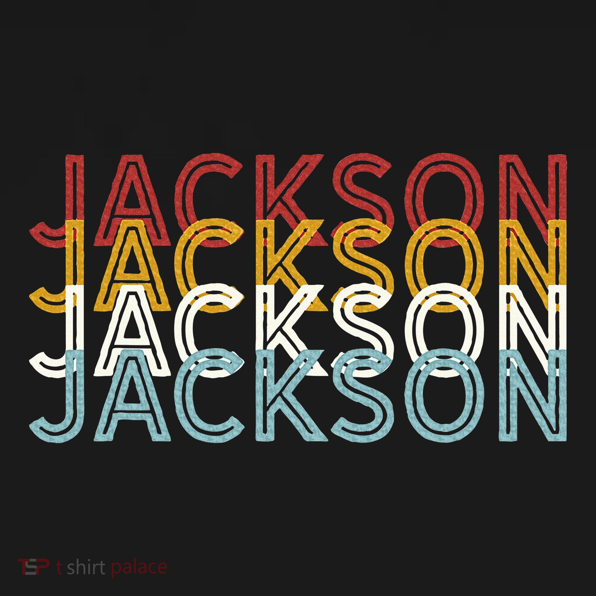 Us American City 70S Retro Usa Vintage Jackson T-Shirt