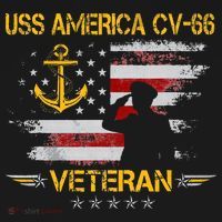 USS America CV 66 Aircraft Carrier Veteran Flag Veterans Day Women's Tank Top thumb 5