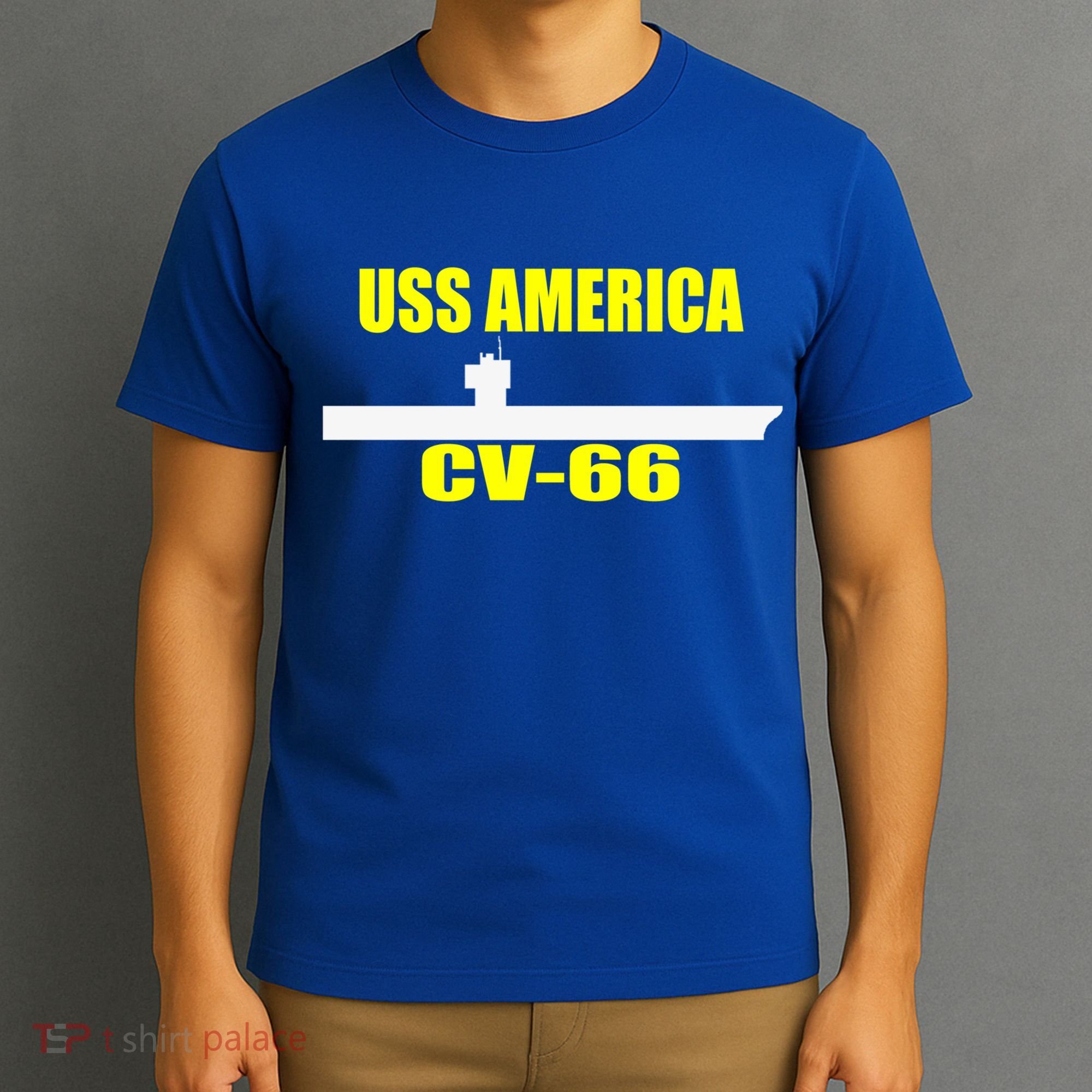 Uss America Cvgift66 Aircraft Carrier Sailor Veterans Day Gift T-Shirt
