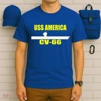 Uss America Cvgift66 Aircraft Carrier Sailor Veterans Day Gift T-Shirt thumb 6
