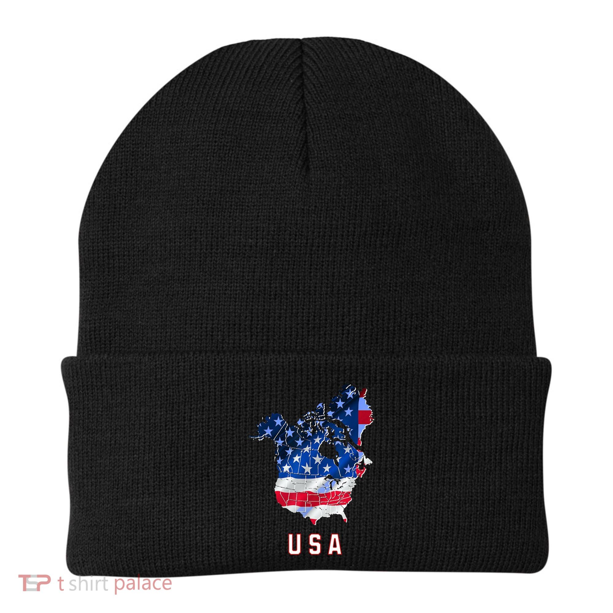 Usa And Canada Map Annex Canada 51st State Trump Greenland Beanie