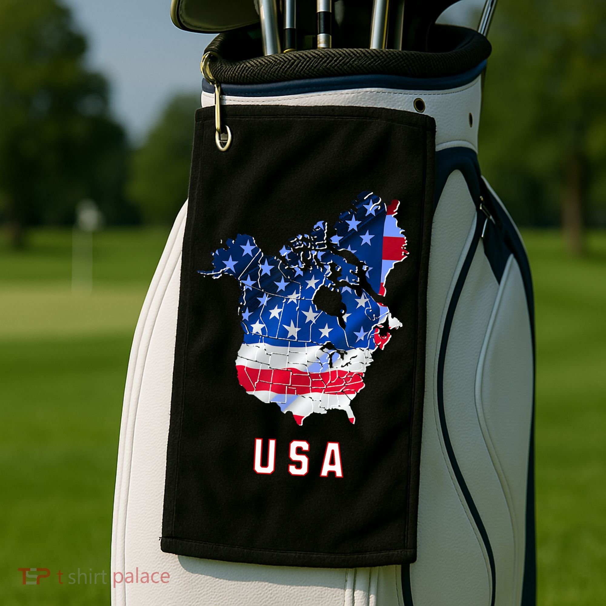Usa And Canada Map Annex Canada 51st State Trump Greenland Golf Towel
