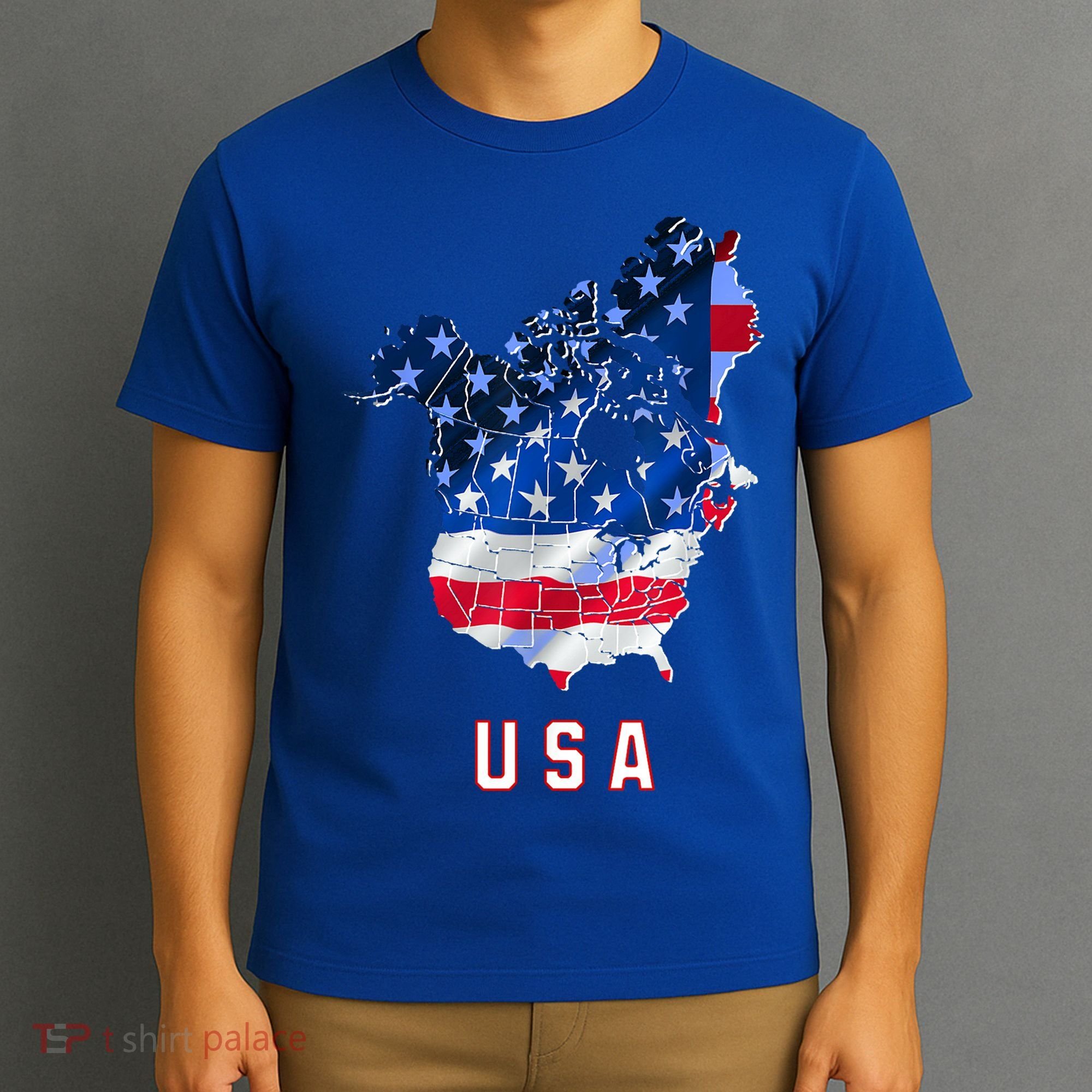 Usa And Canada Map Annex Canada 51st State Trump Greenland T-Shirt