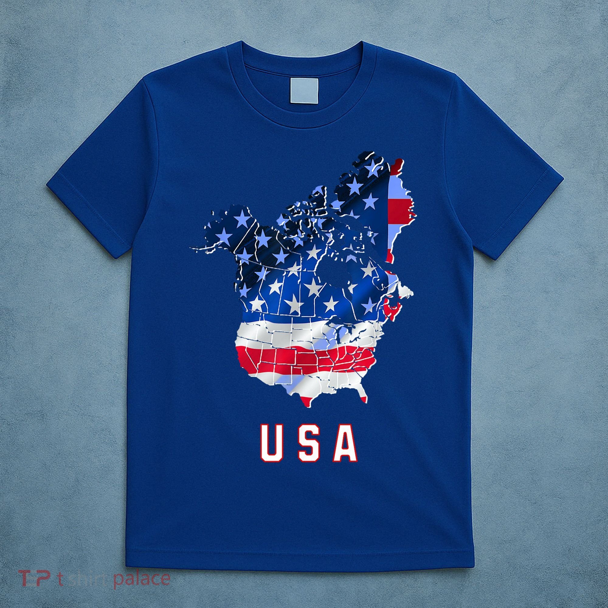 Usa And Canada Map Annex Canada 51st State Trump Greenland T-Shirt