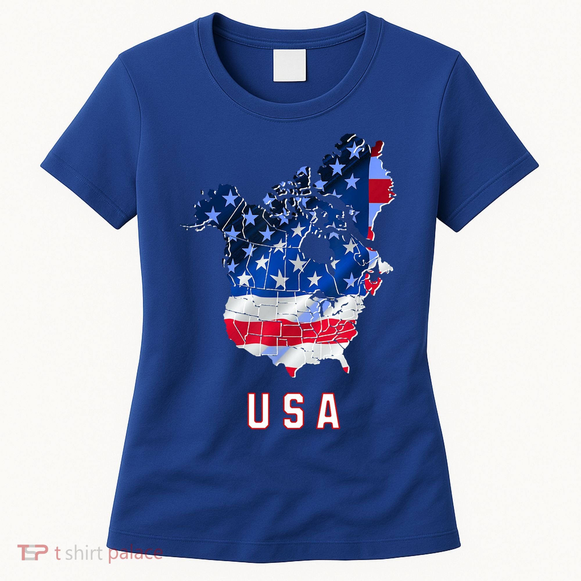Usa And Canada Map Annex Canada 51st State Trump Greenland Women's T-Shirt