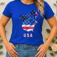 Usa And Canada Map Annex Canada 51st State Trump Greenland Women's T-Shirt thumb 2