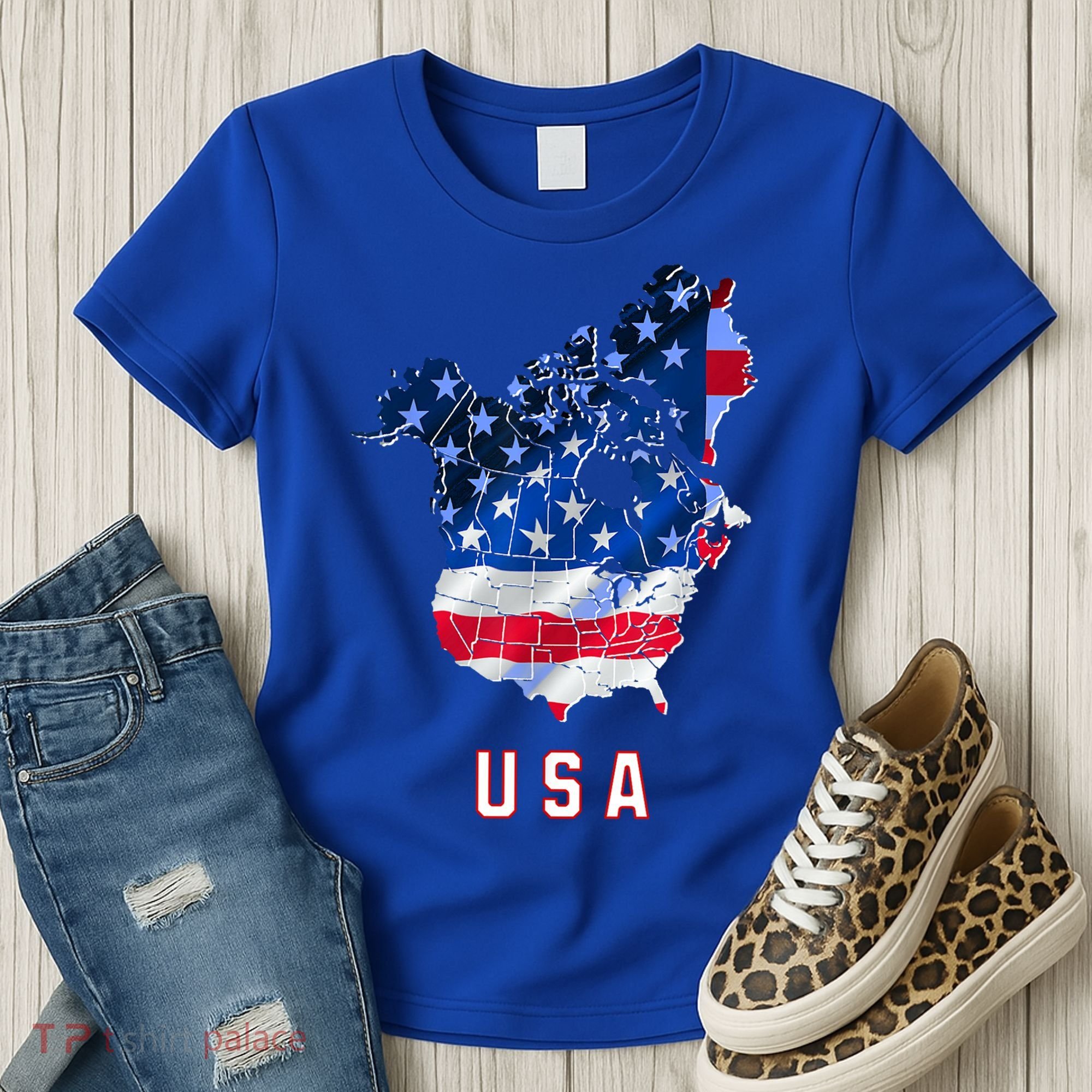 Usa And Canada Map Annex Canada 51st State Trump Greenland Women's T-Shirt