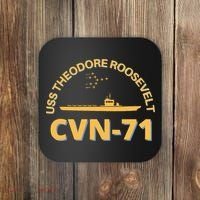Us Aircraft Carrier Cvn71 Uss Theodore Roosevelt Coaster thumb 0