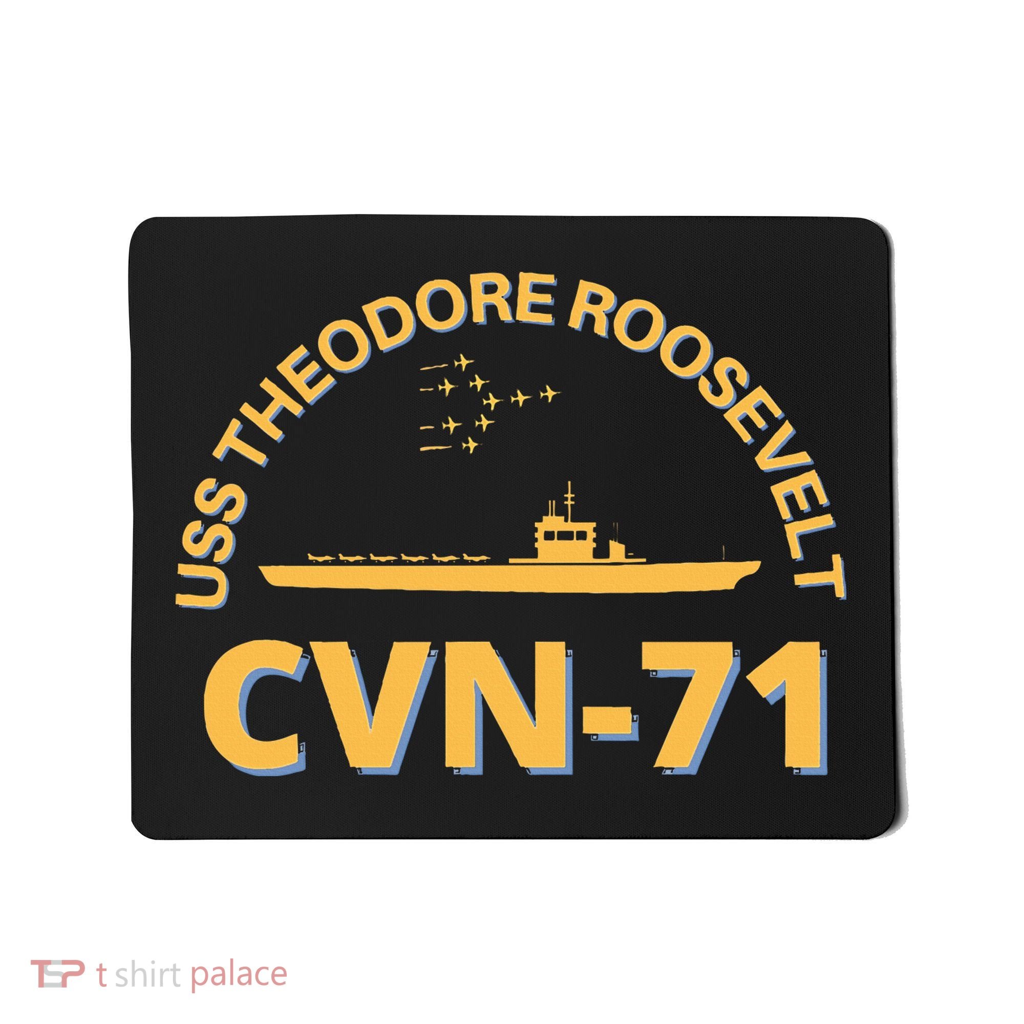 Us Aircraft Carrier Cvn71 Uss Theodore Roosevelt Mousepad