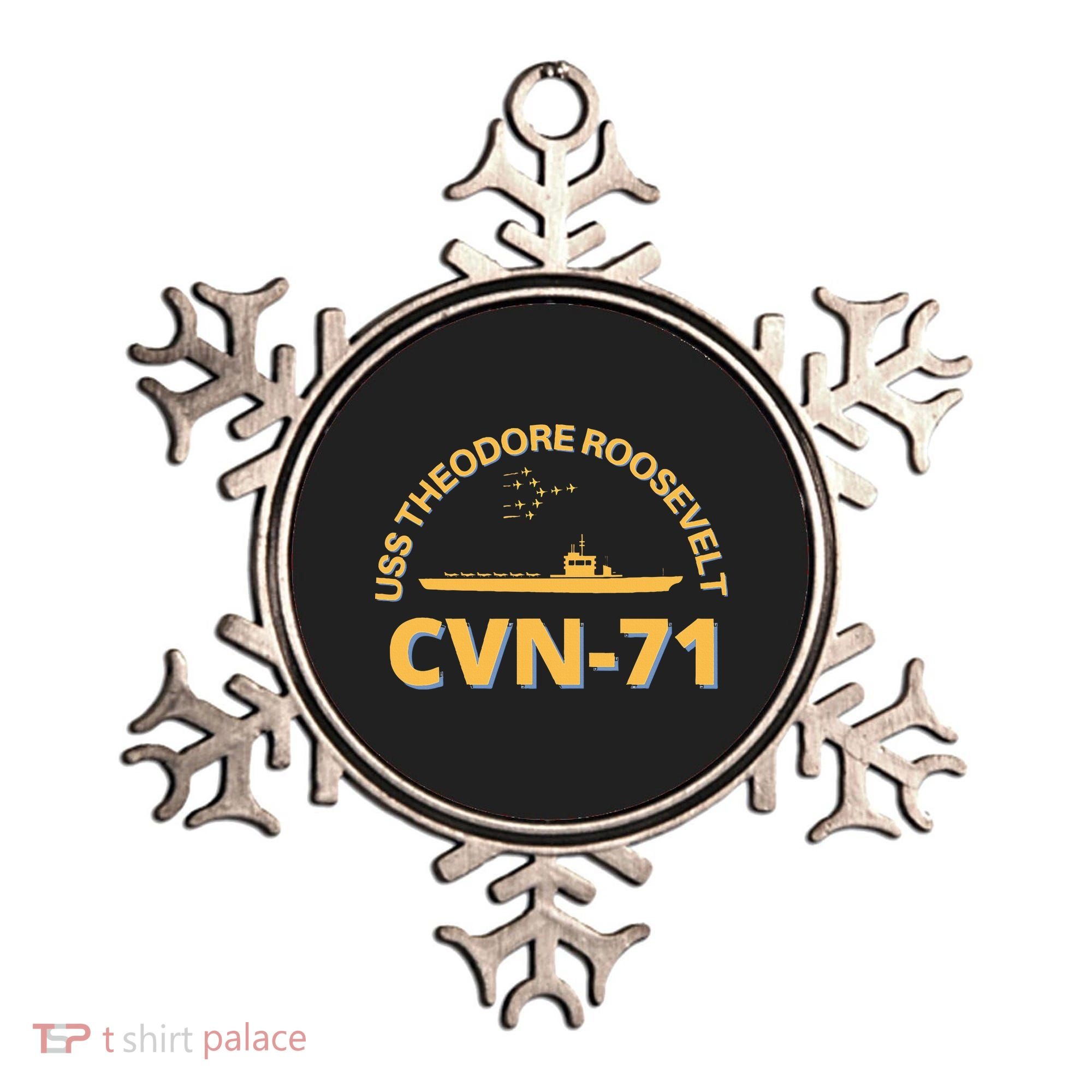 Us Aircraft Carrier Cvn71 Uss Theodore Roosevelt Ornament