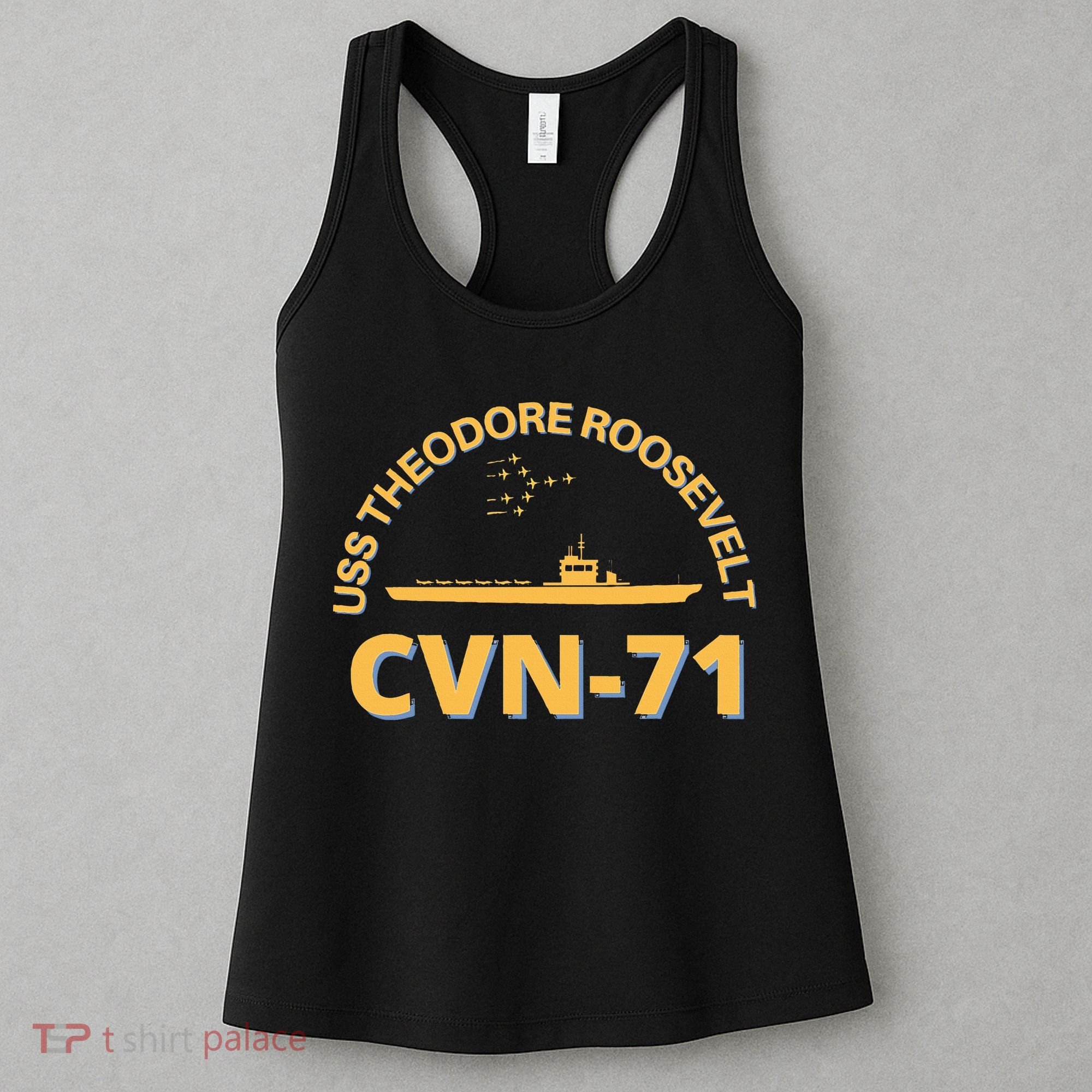 Us Aircraft Carrier Cvn71 Uss Theodore Roosevelt Women's Tank Top