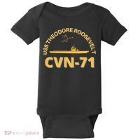 Us Aircraft Carrier Cvn71 Uss Theodore Roosevelt Baby Bodysuit thumb 0