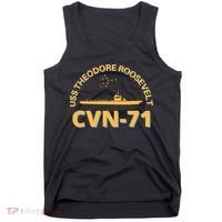 Us Aircraft Carrier Cvn71 Uss Theodore Roosevelt Tank Top thumb 0
