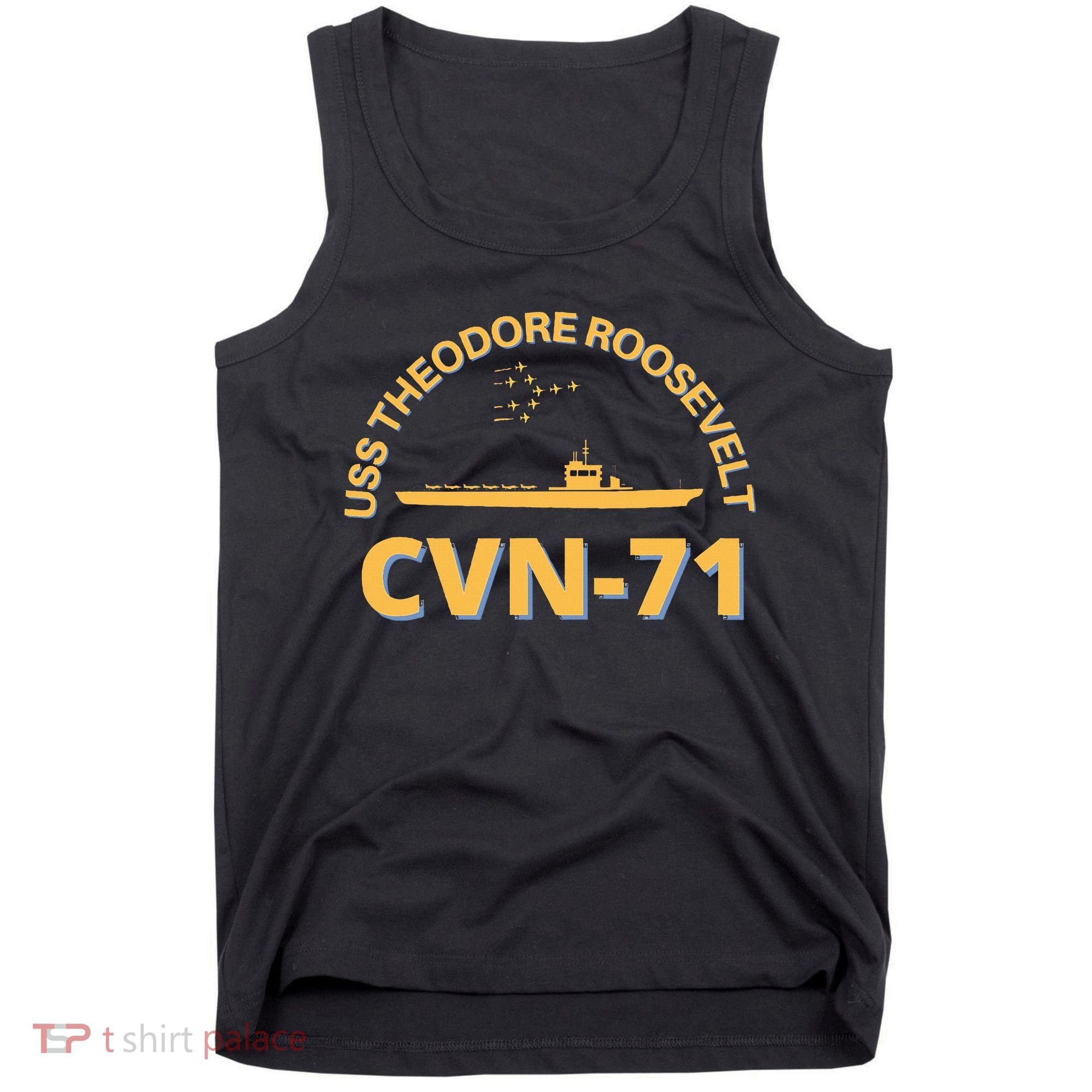 Us Aircraft Carrier Cvn71 Uss Theodore Roosevelt Tank Top