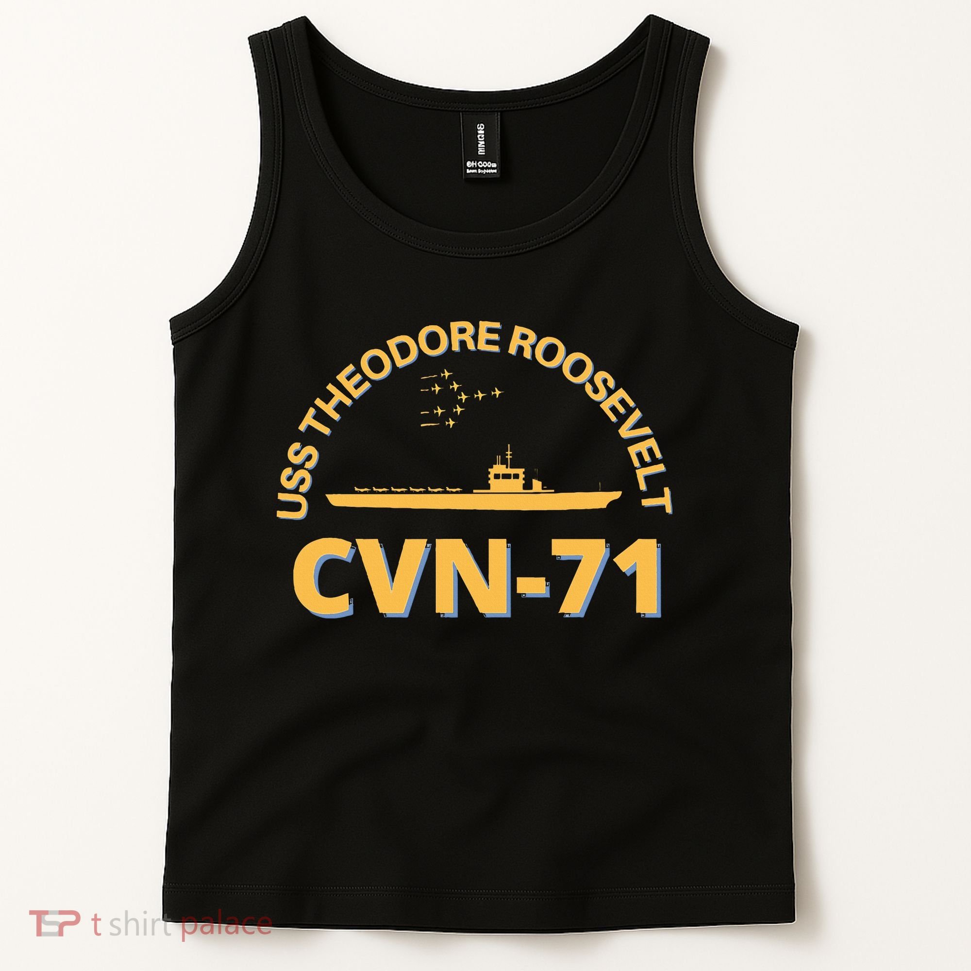 Us Aircraft Carrier Cvn71 Uss Theodore Roosevelt Tank Top