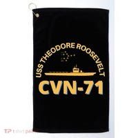 Us Aircraft Carrier Cvn71 Uss Theodore Roosevelt Golf Towel thumb 0