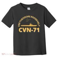 Us Aircraft Carrier Cvn71 Uss Theodore Roosevelt Toddler T-Shirt thumb 0