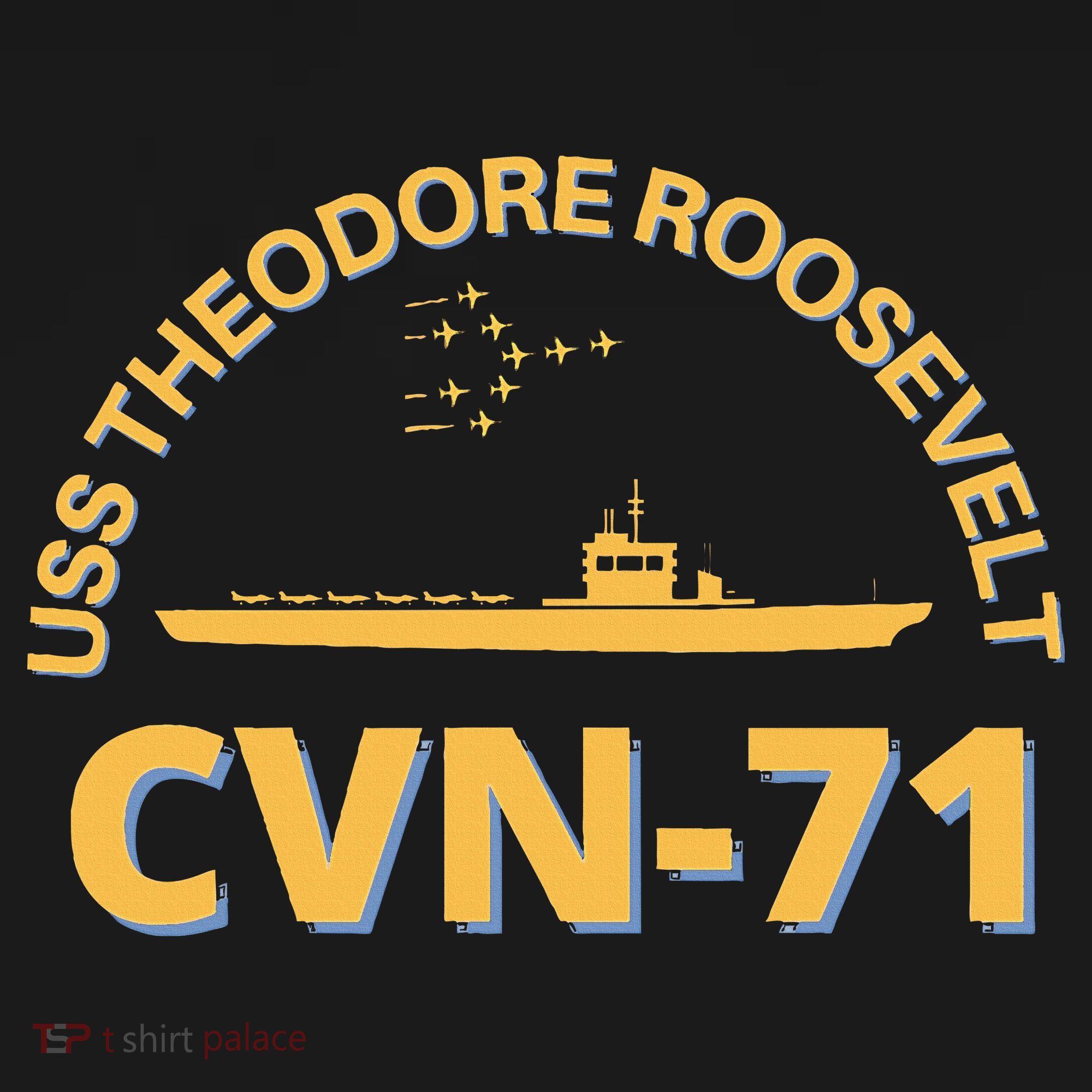 Us Aircraft Carrier Cvn71 Uss Theodore Roosevelt Kids Sweatshirt