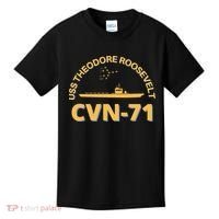 Us Aircraft Carrier Cvn71 Uss Theodore Roosevelt Kids T-Shirt thumb 0