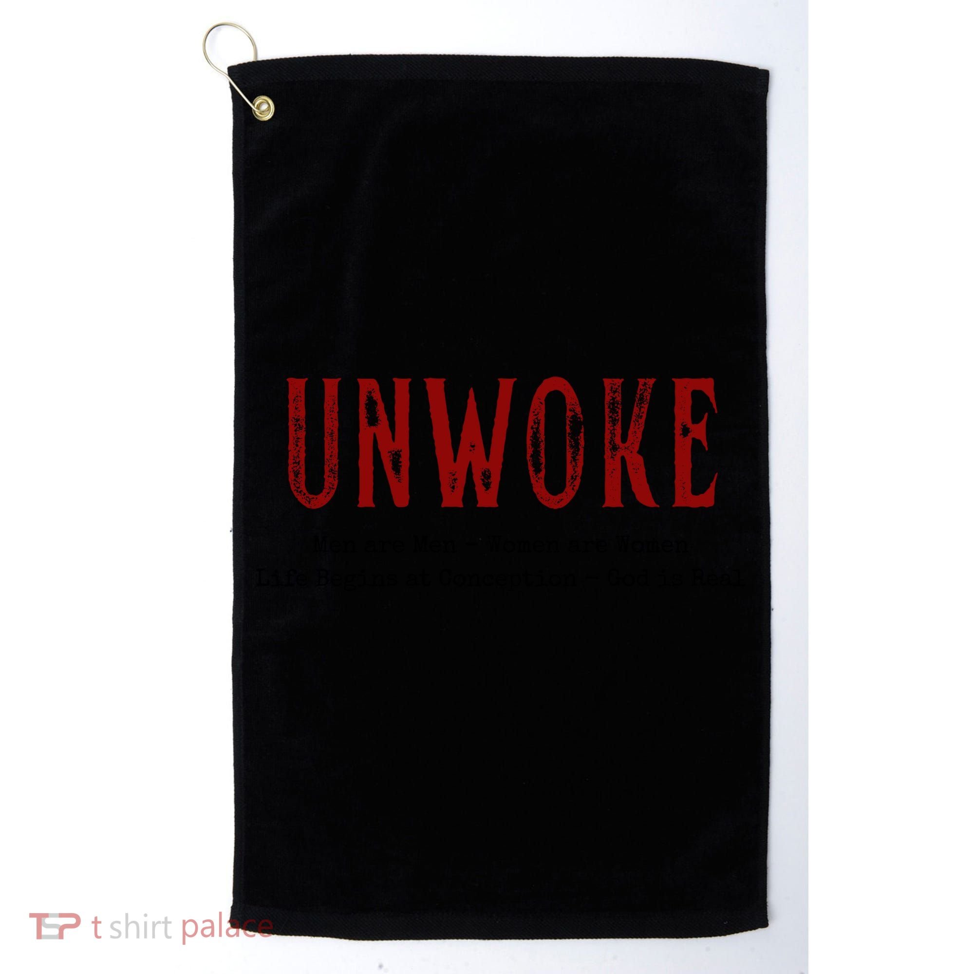 Unwoke Anti Cancel Culture Conservative 19 Golf Towel