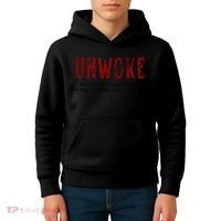 Unwoke Anti Cancel Culture Conservative 19 Kids Hoodie thumb 4