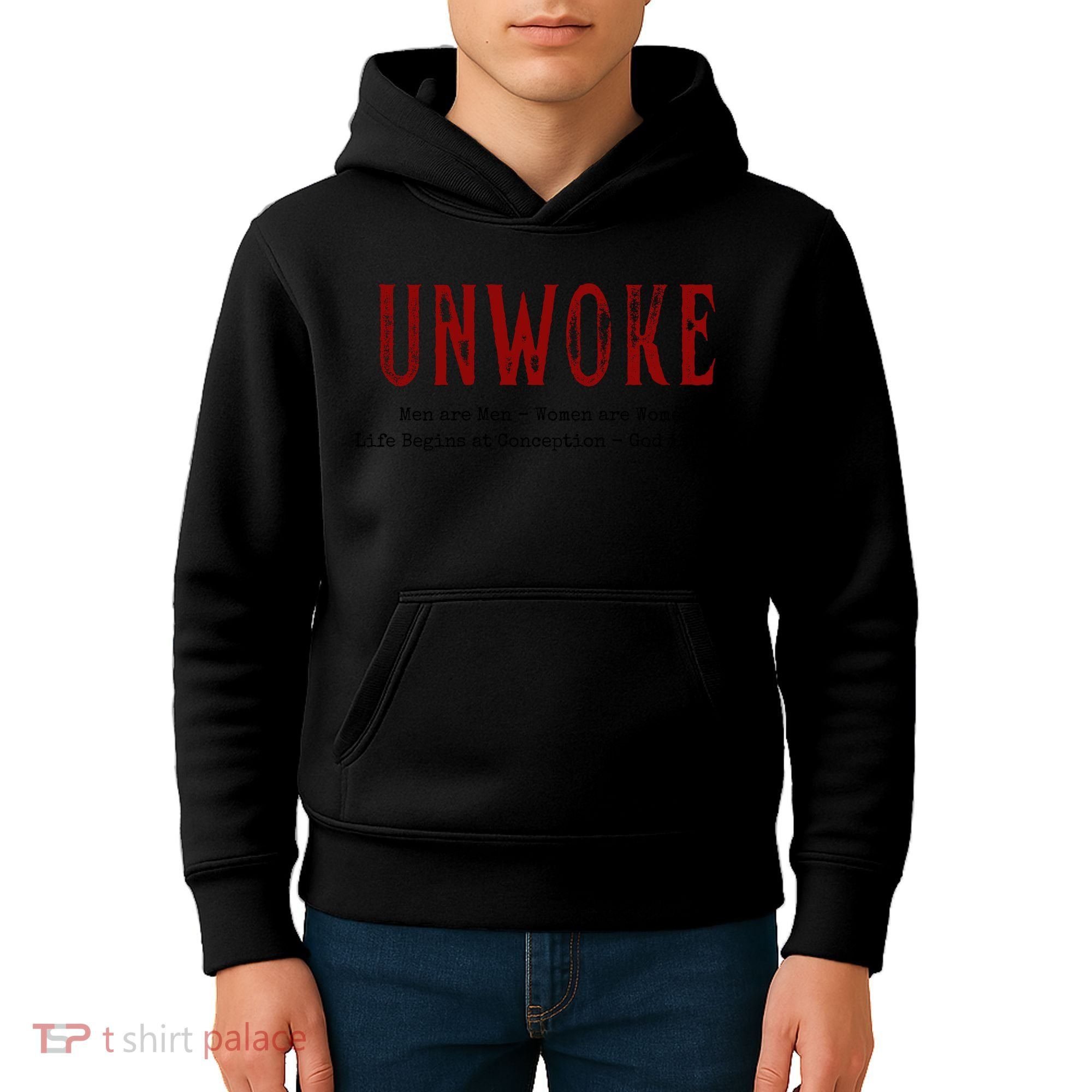 Unwoke Anti Cancel Culture Conservative 19 Kids Hoodie
