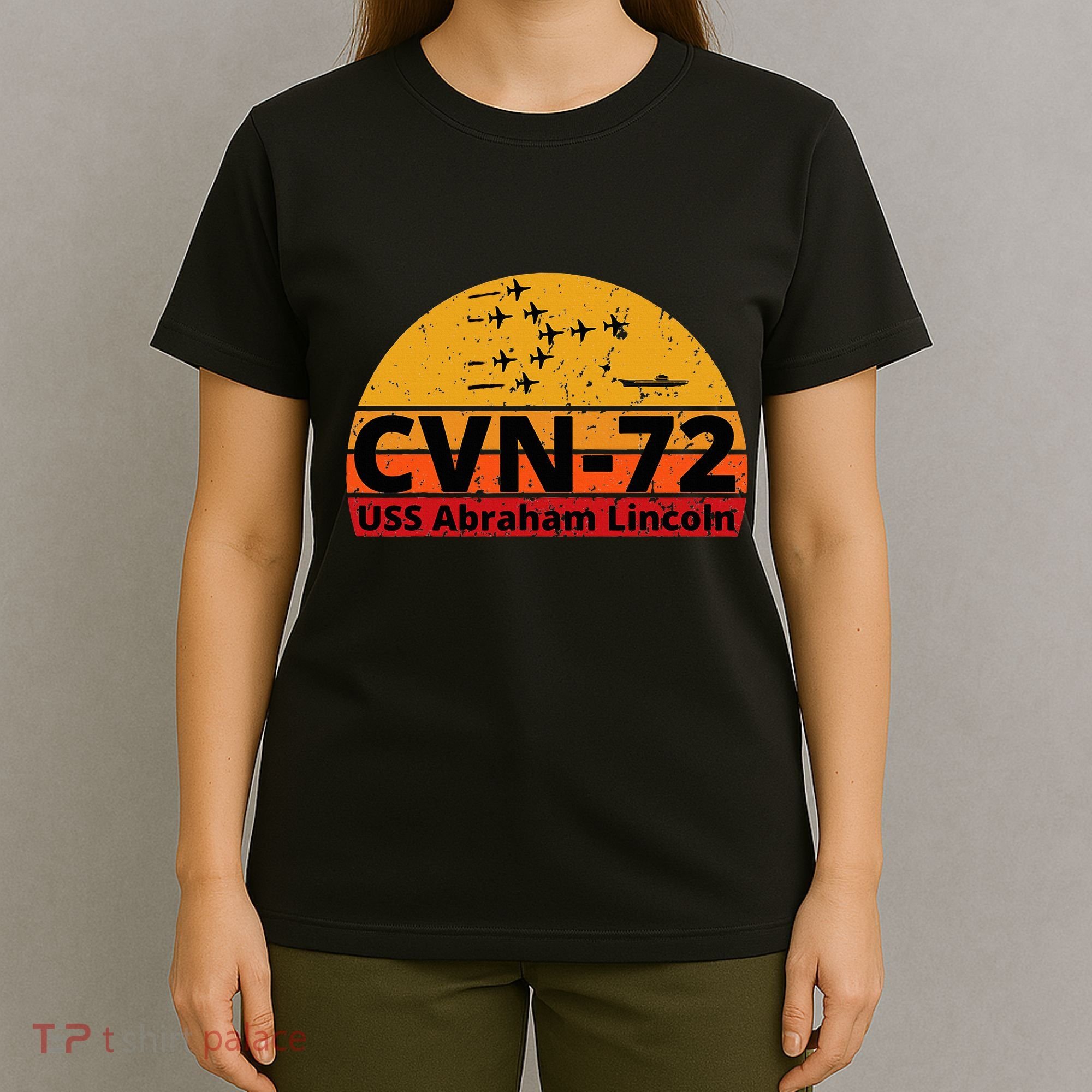 Us Aircraft Carrier Cvn72 Uss Abraham Lincoln T-Shirt