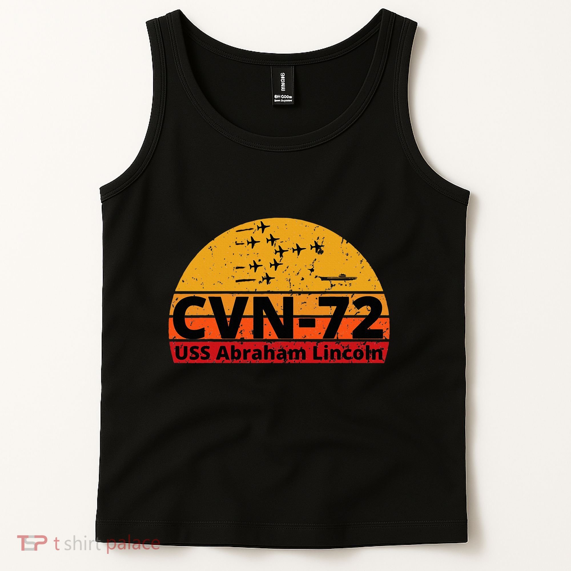Us Aircraft Carrier Cvn72 Uss Abraham Lincoln Tank Top