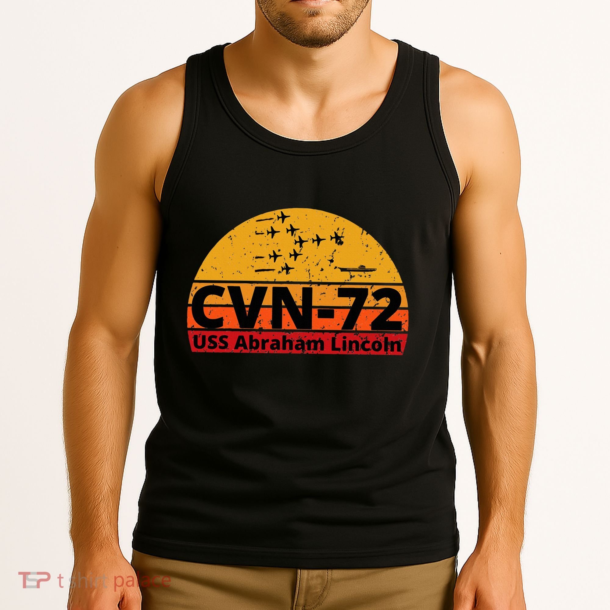 Us Aircraft Carrier Cvn72 Uss Abraham Lincoln Tank Top