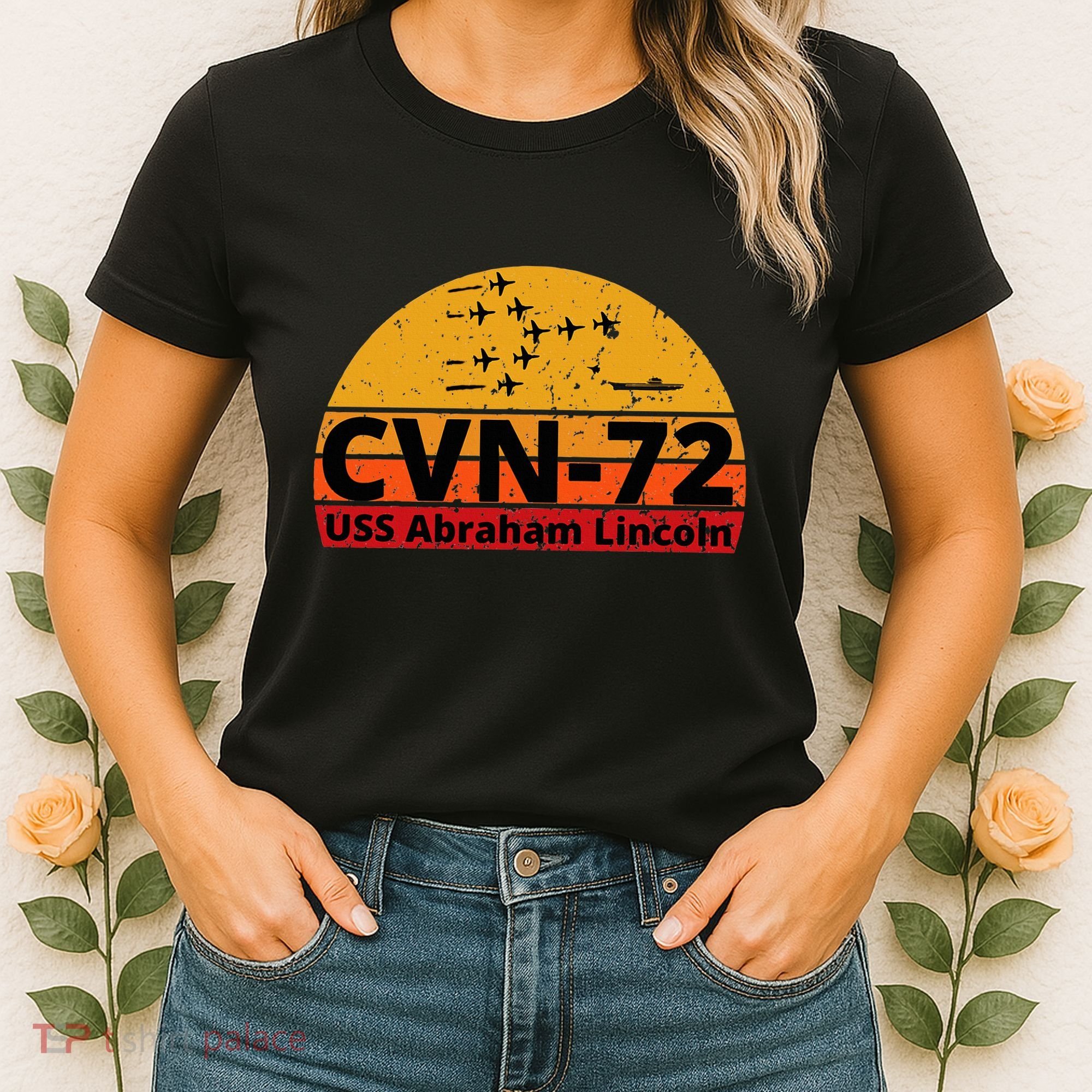 Us Aircraft Carrier Cvn72 Uss Abraham Lincoln Women's T-Shirt