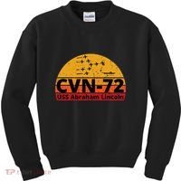 Us Aircraft Carrier Cvn72 Uss Abraham Lincoln Kids Sweatshirt thumb 0