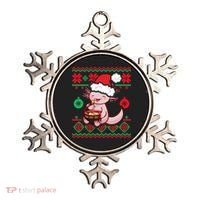 Ugly Anime Christmas Sweater Kawaii Axolotl Eating Ramen Ornament thumb 0