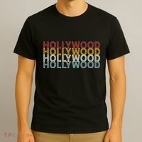 Us American City 70S Retro Usa Vintage Hollywood T-Shirt thumb 3