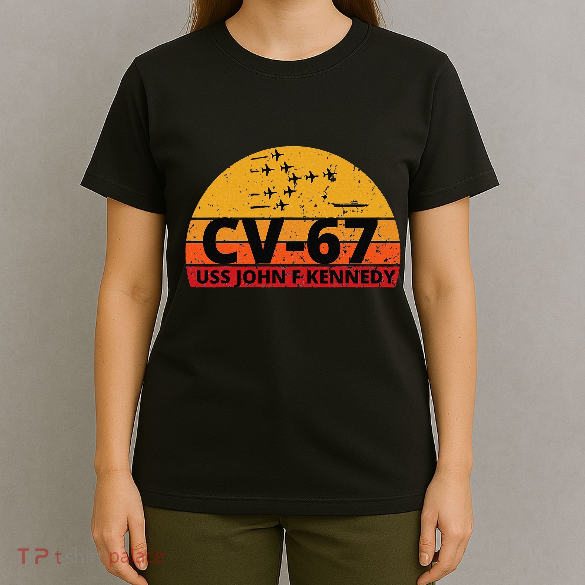 US Aircraft Carrier CV67 USS John F. Kennedy T-Shirt