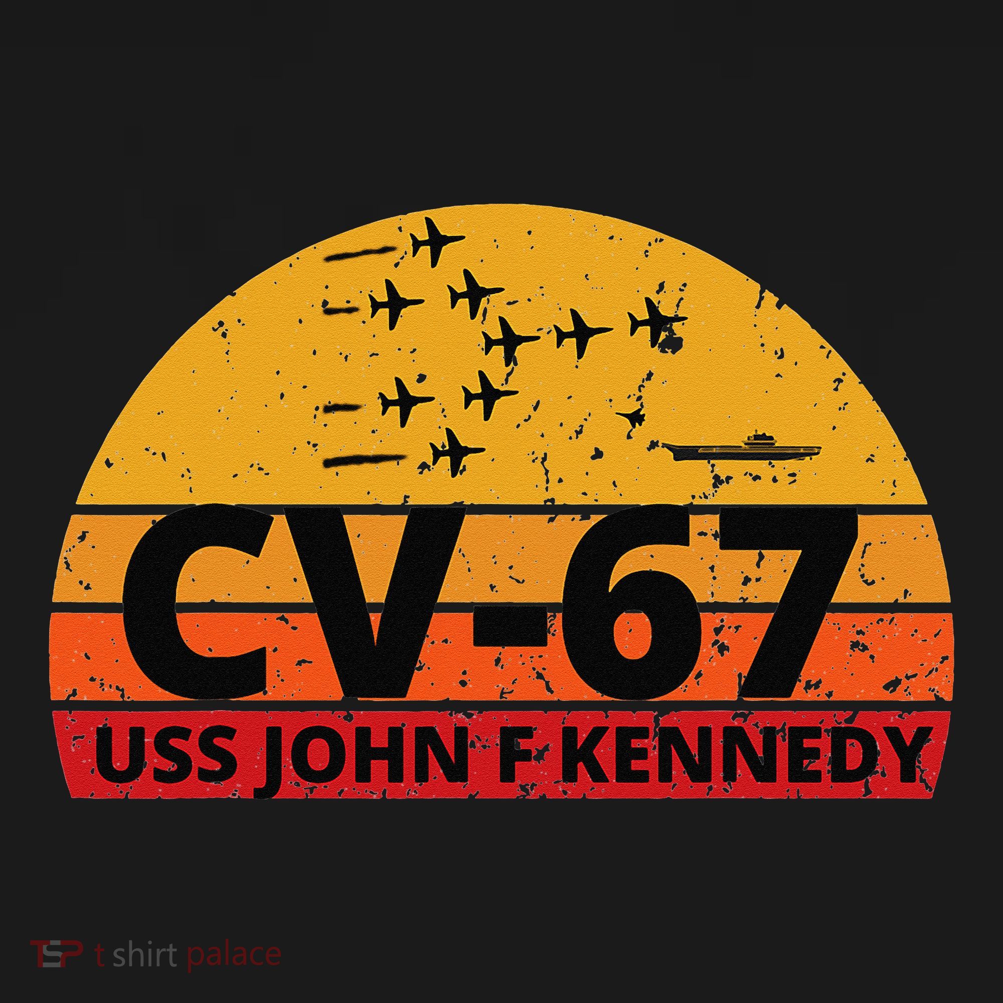 US Aircraft Carrier CV67 USS John F. Kennedy Mousepad