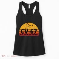 US Aircraft Carrier CV67 USS John F. Kennedy Women's Tank Top thumb 0