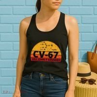 US Aircraft Carrier CV67 USS John F. Kennedy Women's Tank Top thumb 2