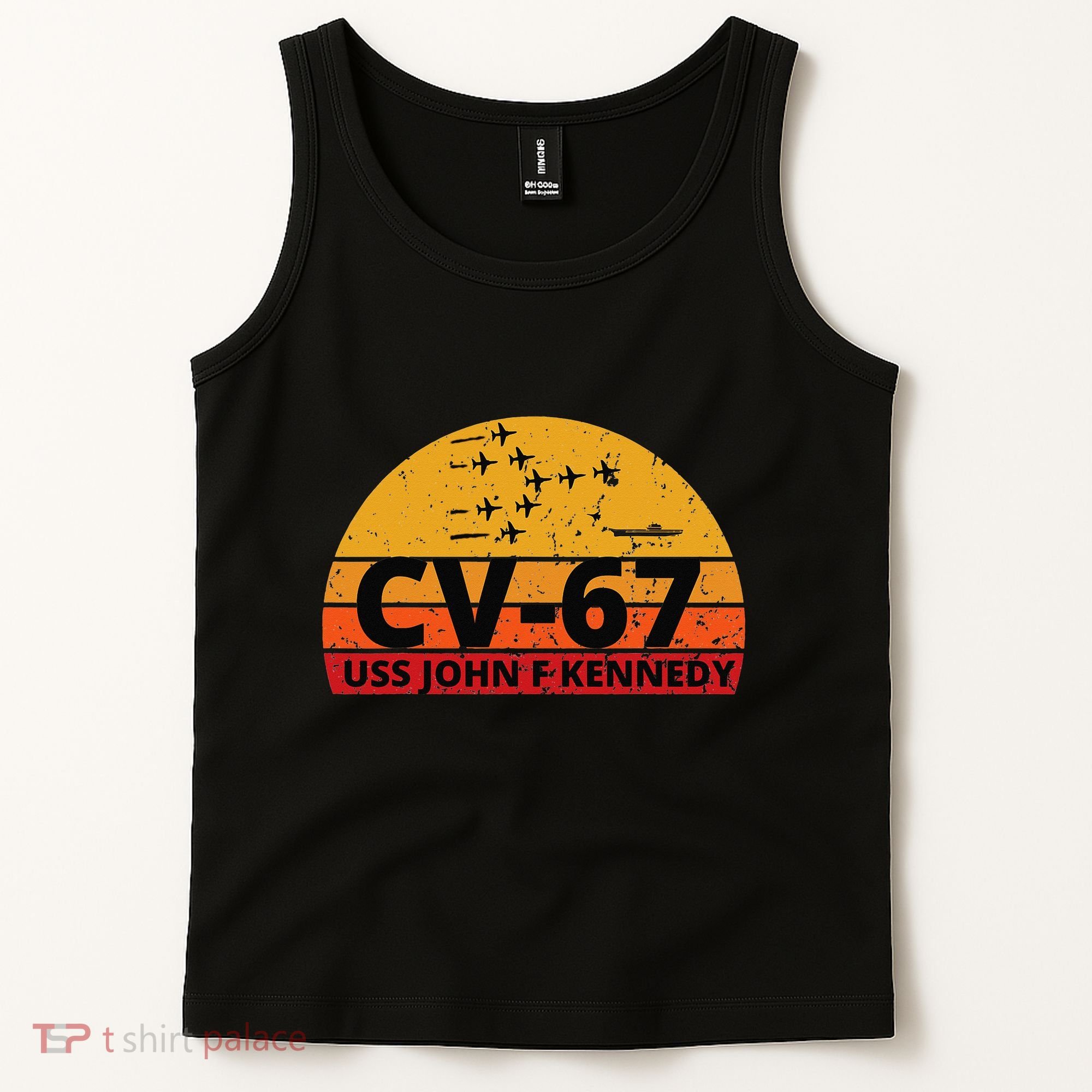 US Aircraft Carrier CV67 USS John F. Kennedy Tank Top