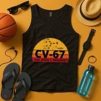 US Aircraft Carrier CV67 USS John F. Kennedy Tank Top thumb 4