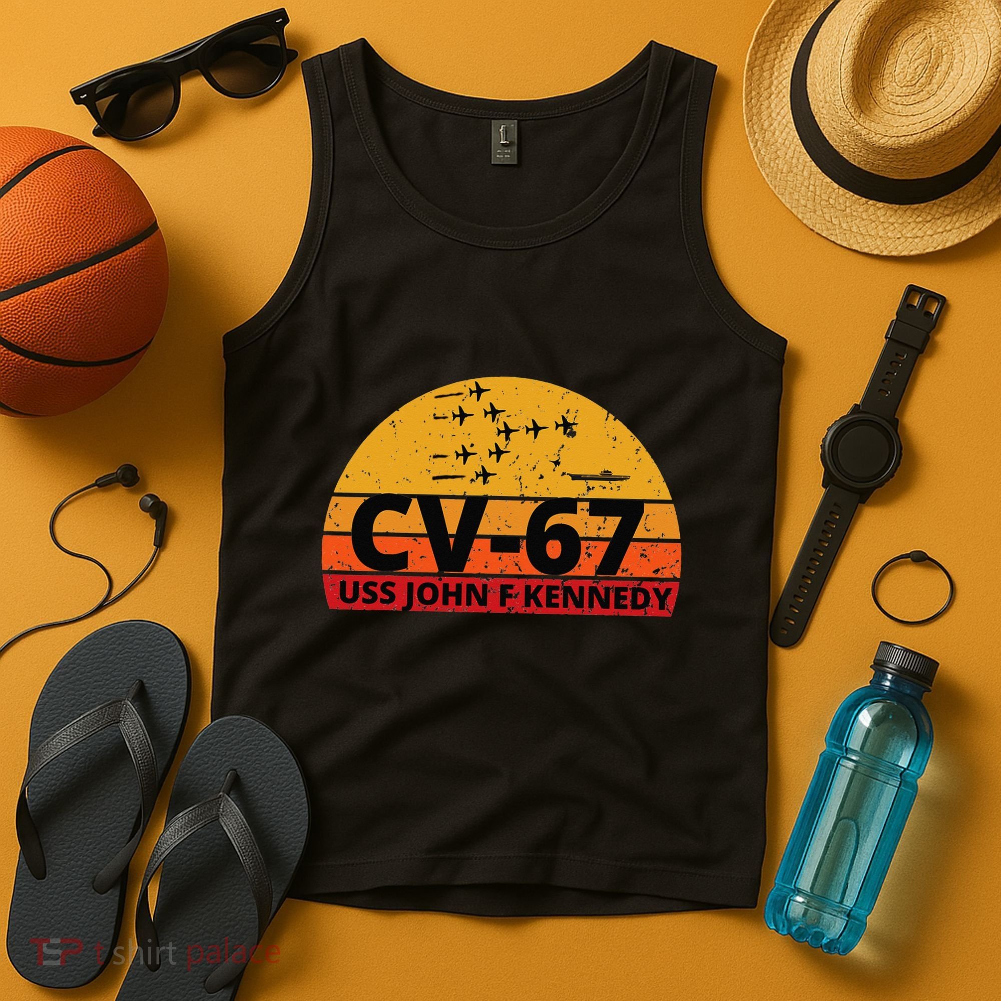 US Aircraft Carrier CV67 USS John F. Kennedy Tank Top