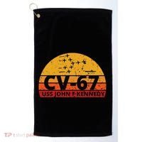US Aircraft Carrier CV67 USS John F. Kennedy Golf Towel thumb 0