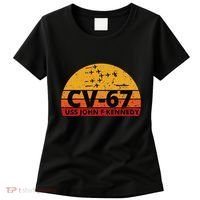 US Aircraft Carrier CV67 USS John F. Kennedy Women's T-Shirt thumb 0