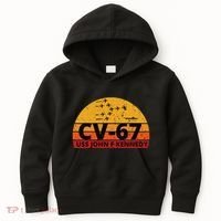 US Aircraft Carrier CV67 USS John F. Kennedy Kids Hoodie thumb 0