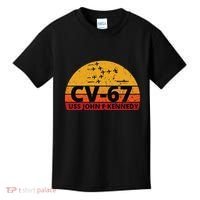 US Aircraft Carrier CV67 USS John F. Kennedy Kids T-Shirt thumb 0