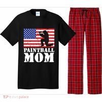 Usa American Distressed Flag Paintball Mom Her Gift Cute Gift Pajama Set thumb 0