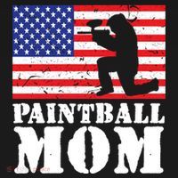 Usa American Distressed Flag Paintball Mom Her Gift Cute Gift Women's Hoodie thumb 2