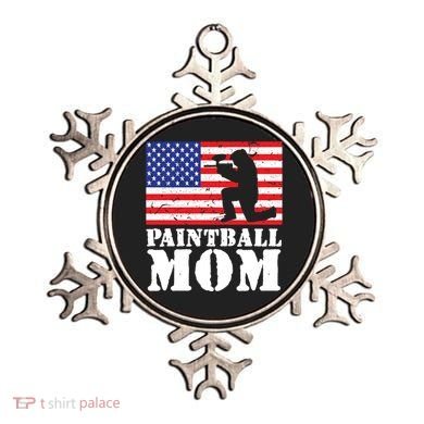 Usa American Distressed Flag Paintball Mom Her Gift Cute Gift Ornament