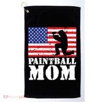 Usa American Distressed Flag Paintball Mom Her Gift Cute Gift Golf Towel thumb 0