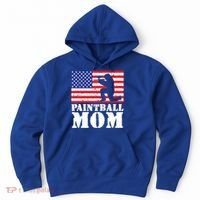 Usa American Distressed Flag Paintball Mom Her Gift Cute Gift Hoodie thumb 0
