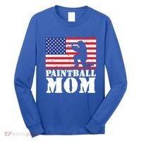 Usa American Distressed Flag Paintball Mom Her Gift Cute Gift Long Sleeve Shirt thumb 0